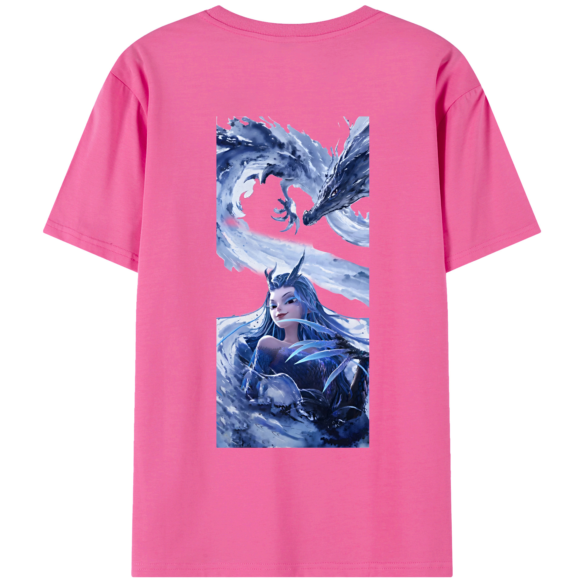 （画像用） Ne Zha 2 ナタ 魔童の大暴れ レディース半袖Tシャツ(バックプリント)